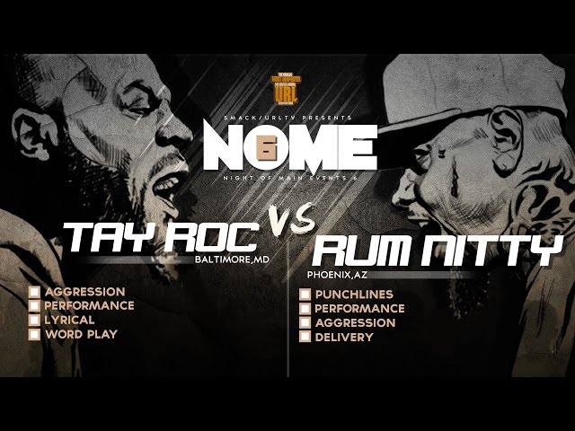 TAY ROC VS RUM NITTY SMACK/ URL RAP BATTLE | Rap Grid